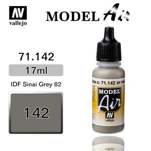 17 ml. IDF Sinai Grey 82 Model Air Serisi Maket Boyası, Vallejo 71142