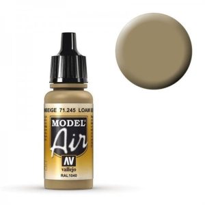 17 ml. Loambrown RAL 1040 Model Air Serisi Maket Boyası, Vallejo 71245