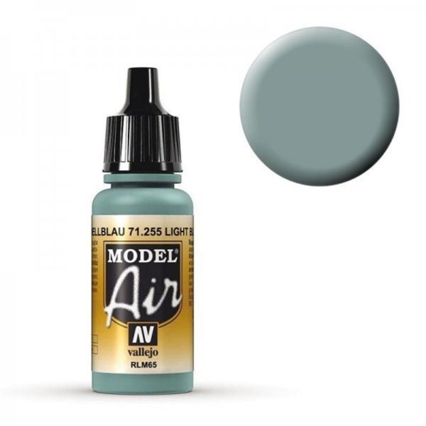 17 ml. Light Blue RLM65 Model Air Serisi Maket Boyası, Vallejo 71255