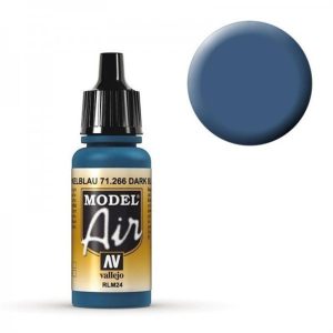 17 ml. Dark Blue RLM24 Model Air Serisi Maket Boyası, Vallejo 71266
