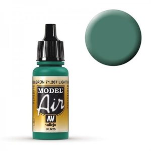 17 ml. Light Green RLM25 Model Air Serisi Maket Boyası, Vallejo 71267