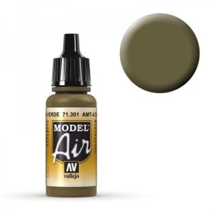 17 ml. AMT-4 Cam. Greenn Model Air Serisi Maket Boyası, Vallejo 71301