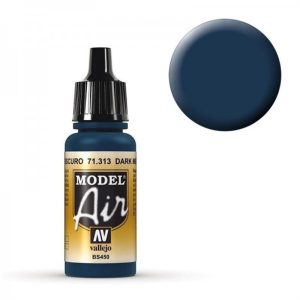 17 ml. Dark Mediterranean Blue Model Air Serisi Maket Boyası, Vallejo 71313