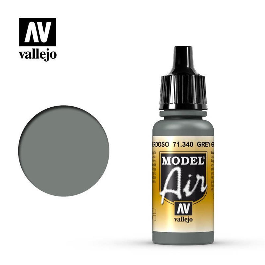 17 ml. Grey Green Model Air Serisi Maket Boyası, Vallejo 71340