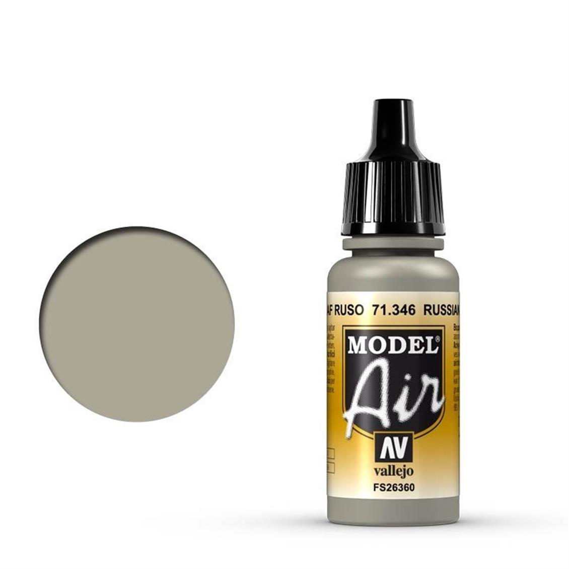 17 ml. Russian AF Grey N.4 Model Air Serisi Maket Boyası, Vallejo 71346