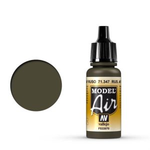 17 ml. Russian AF Dark Green Model Air Serisi Maket Boyası, Vallejo 71347