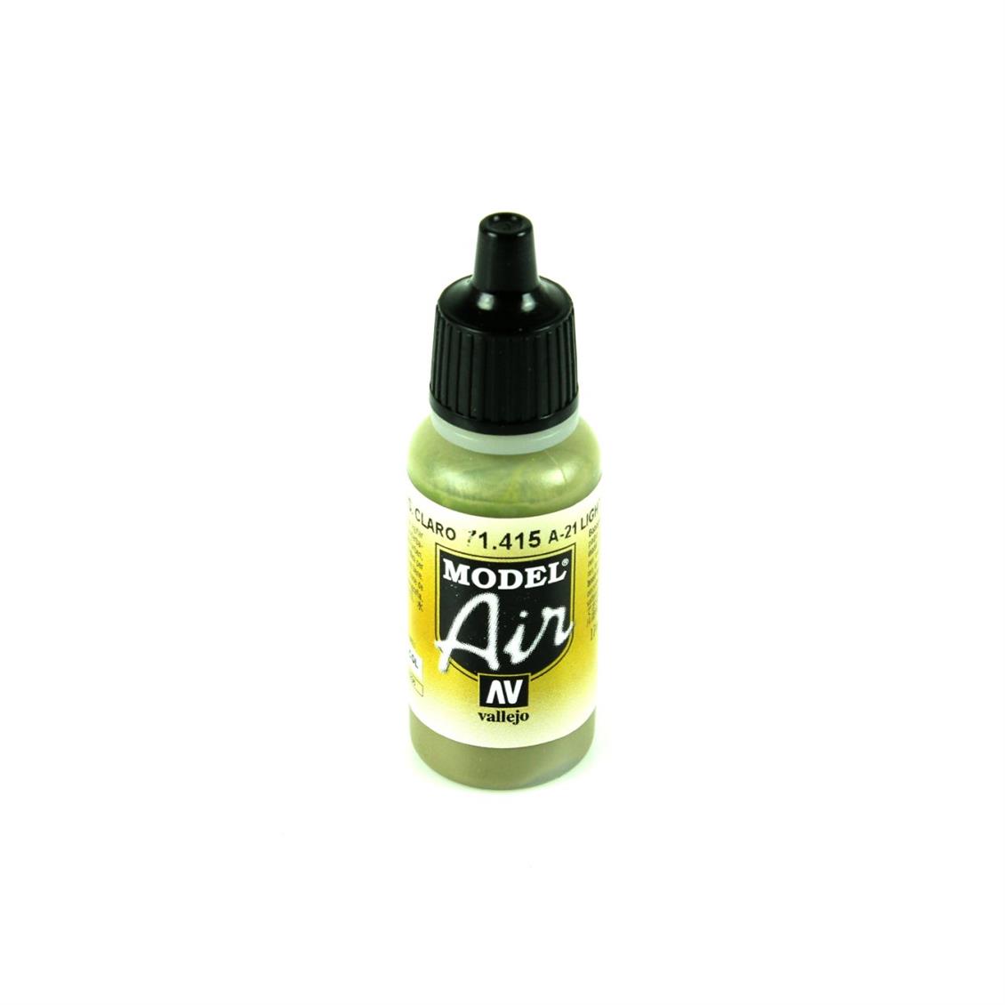 17 Ml A-21 Lıght Greysh Brown Model Air Serisi Maket Boyası, Vallejo 71415