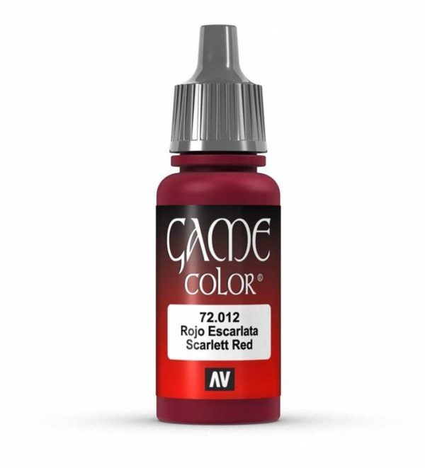 17 ml. Scarlett Red Game Color Serisi Maket Boyası, Vallejo 72012