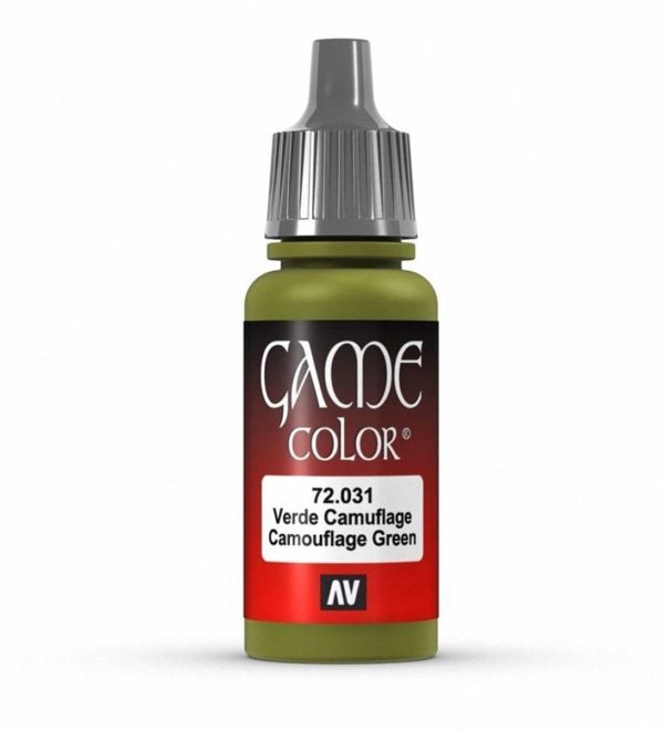 17 ml. Camouflage Green Game Color Serisi Maket Boyası, Vallejo 72031
