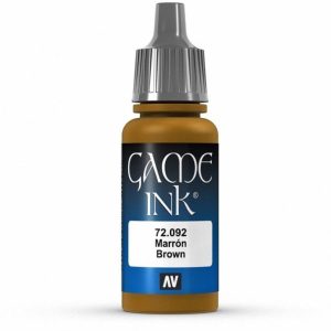 17 ml. Brown Ink Game Color Serisi Maket Boyası, Vallejo 72092