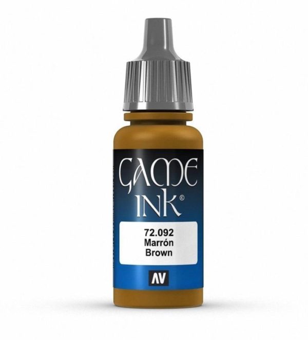 17 ml. Brown Ink Game Color Serisi Maket Boyası, Vallejo 72092