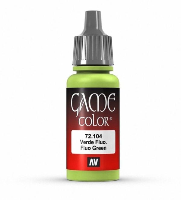 17 ml. Fluorescent Green Game Color Serisi Maket Boyası, Vallejo 72104