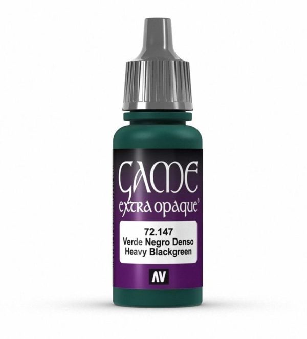 17 ml. Heavy Blackgreen Game Color Serisi Maket Boyası, Vallejo 72147