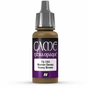 17 ml. Heavy Brown Game Color Serisi Maket Boyası, Vallejo 72153
