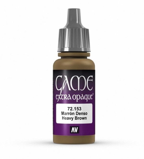 17 ml. Heavy Brown Game Color Serisi Maket Boyası, Vallejo 72153