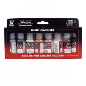 8x17 ml. Metalik Colors Game Color Serisi Maket Boyası Seti, Vallejo 72303
