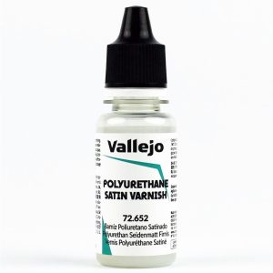18 ml. Satin Polyurethane Varnish Game Color Serisi Maket Boyası, Vallejo 72652