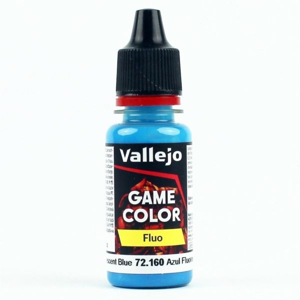 18 ml. Fluorescent Blue Game Color Serisi Maket Boyası, Vallejo 72160