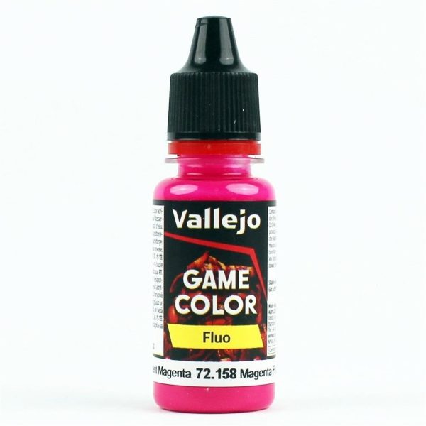 18 ml. Fluorescent Magenta Game Color Serisi Maket Boyası, Vallejo 72158