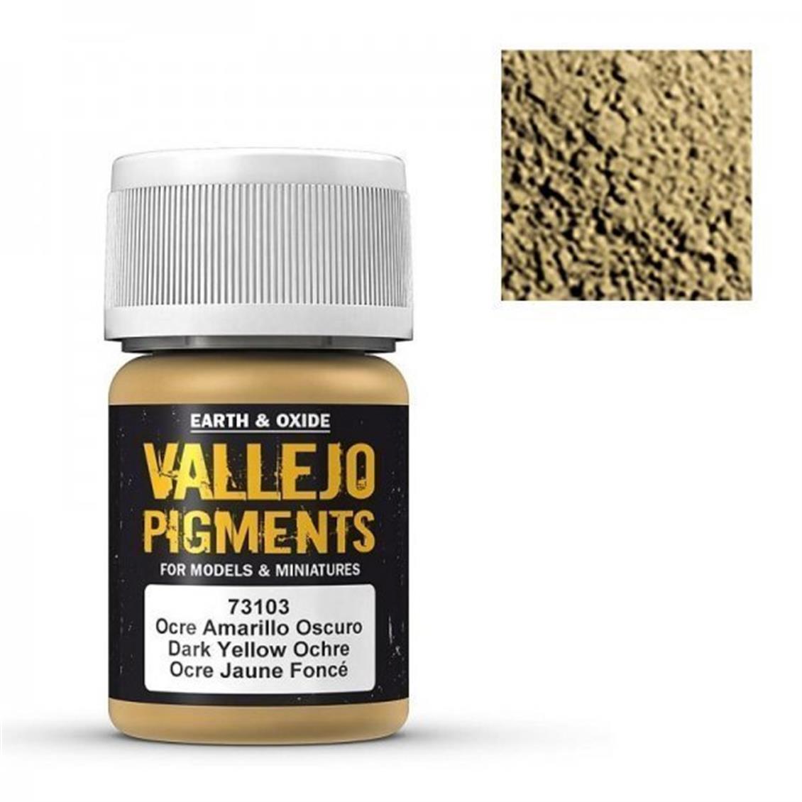 35 ml. Dark Yellow Ochre Maket Boyası Pigmenti, Vallejo 73103