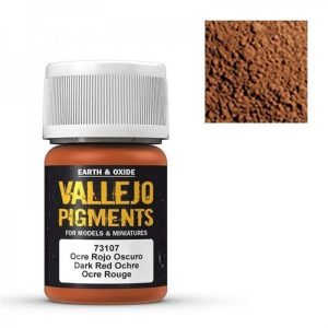 35 ml. Dark Red Ochre Maket Boyası Pigmenti, Vallejo 73107