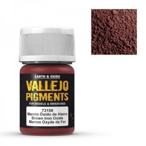 35 ml. Brown Iron Oxide Maket Boyası Pigmenti, Vallejo 73108