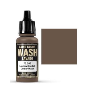17 ml. Umber Wash Game Color Serisi Maket Boyası, Vallejo 73203