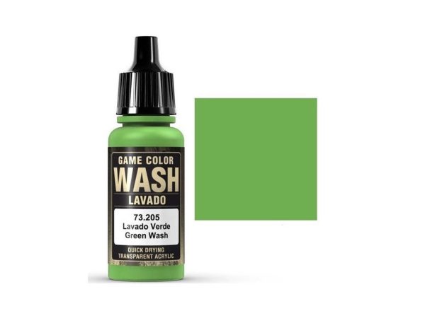 17 ml. Green Wash Game Color Serisi Maket Boyası, Vallejo 73205