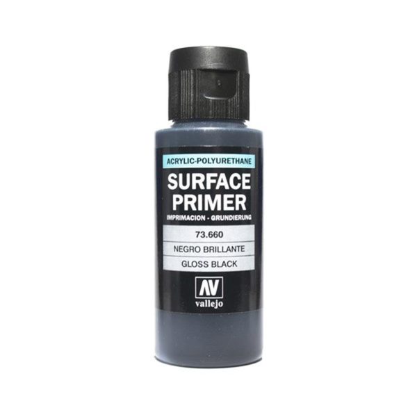 60 ml. Gloss Black Primer Astar Maket Boyası, Vallejo 73660