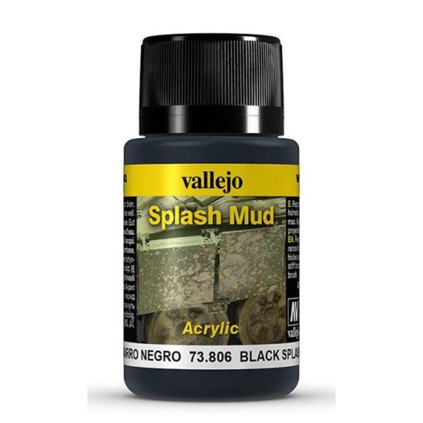 40 ml. Black Çamur Lekesi Efekti Boyası, Vallejo 73806