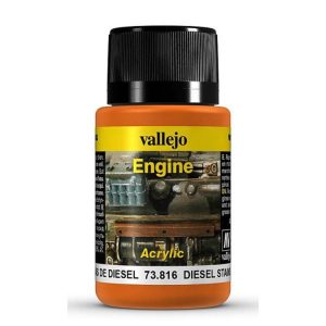 40 ml. Mazot Lekeleri Motor Yüzeyi Efekti Boyası, Vallejo 73816