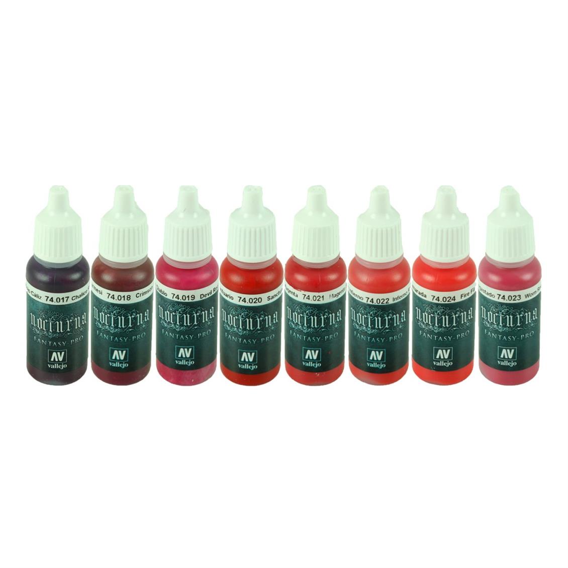8x17 ml. Crimson Red Figür Boyası Seti, Vallejo 74103 - Görsel 2