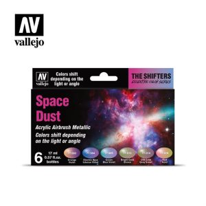 6x17 ml. Space Dust Shifter Serisi Maket Boyası Seti, Vallejo 77091