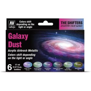 6x17 ml. Galaxy Dust Shifter Serisi Maket Boyası Seti, Vallejo 77092