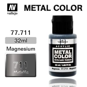 32 ml. Magnesium Metal Color Serisi Maket Boyası, Vallejo 77711