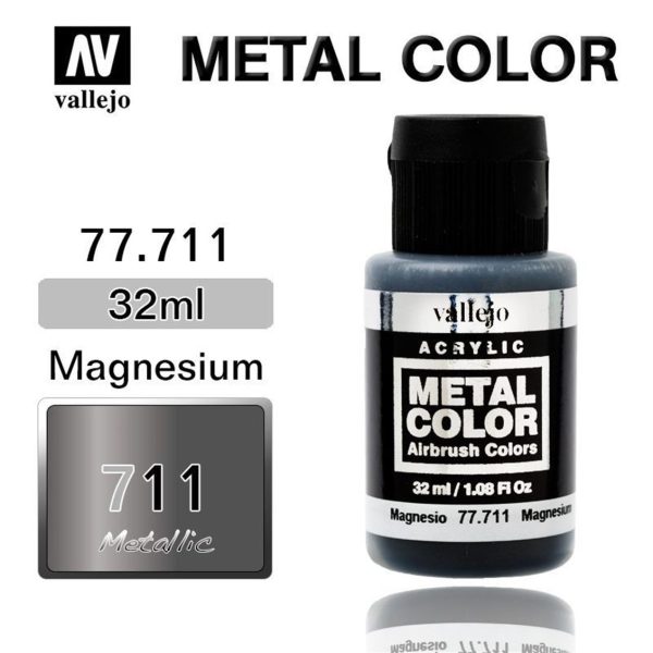 32 ml. Magnesium Metal Color Serisi Maket Boyası, Vallejo 77711