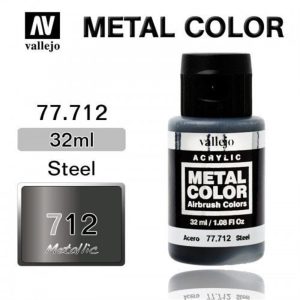 32 ml. Steel Metal Color Serisi Maket Boyası, Vallejo 77712