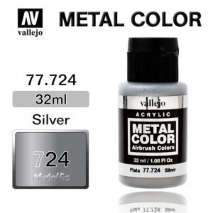 32 ml. Gümüş Metal Color Serisi Maket Boyası, Vallejo 77724