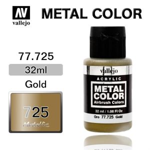32 ml. Altın Metal Color Serisi Maket Boyası, Vallejo 77725