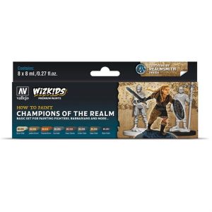 8x8 ml. Champions of the Realm Wizkits Serisi Maket Boyası Seti, Vallejo 80250