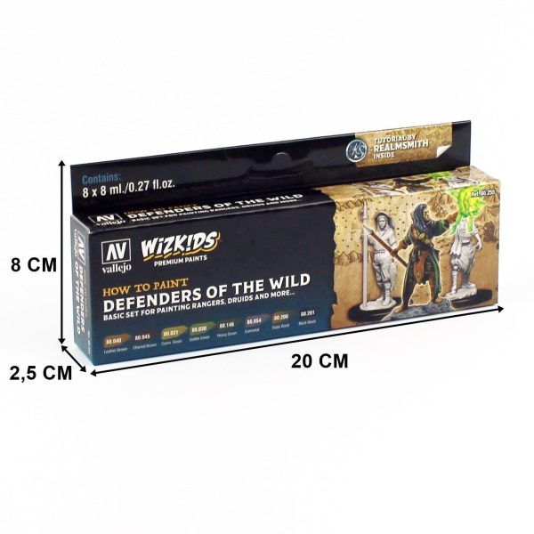 8X8 ml. Defenders of the Wild Wizkits Serisi Maket Boyası Seti, Vallejo 80255 - Görsel 3