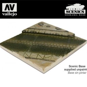Döşeme Taşlı Cadde Kesiti 14x14 cm. Manzara Serisi Model Aksesuarı, Vallejo SC001