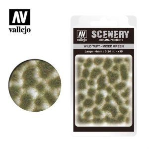 Mixed Green 6 mm. Hazır Çim Dokusu, Vallejo SC416