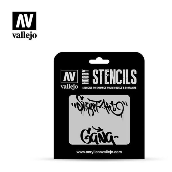 1/35 Grafity Şemalı-2 Esnek Boya Şablonu, Vallejo ST-LET004