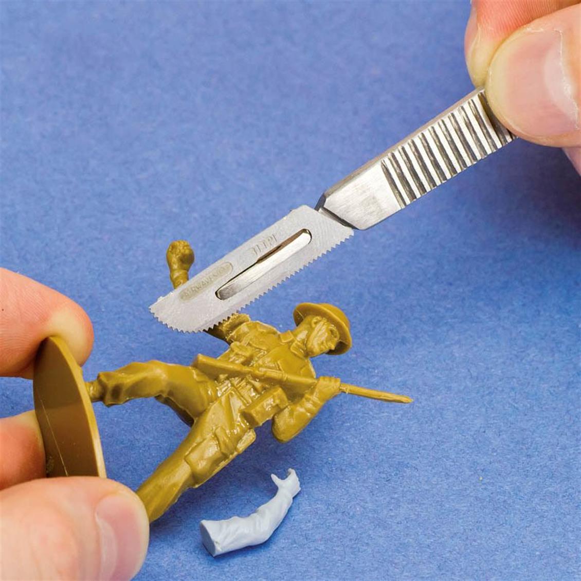 Modelci Testere Seti ve Sapı 4 Farklı Uç ile, Vallejo T06001 - Görsel 2