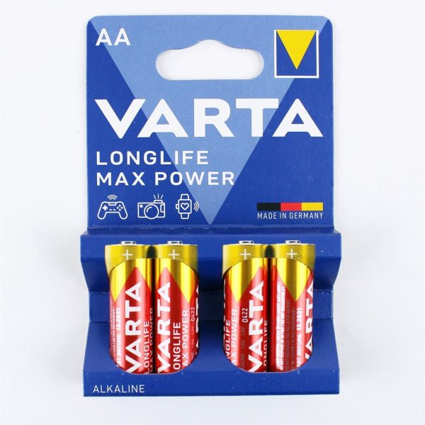 AA Kalem Pil Longlife Max Power Alkalin 4 Adet, Varta 4706