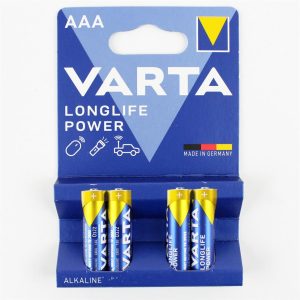 AAA İnce Kalem Pil Longlife Power Alkalin 4 Adet, Varta 4903