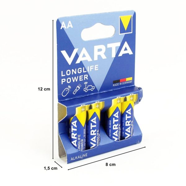 AA Kalem Pil Longlife Alkalin 4 Adet, Varta 4906 - Görsel 3