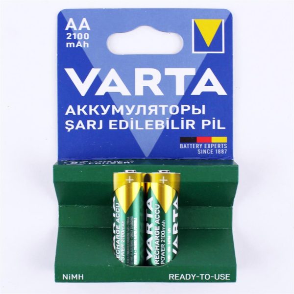 AA Şarjlı Kalem Pil 2 Adet, Varta 56706