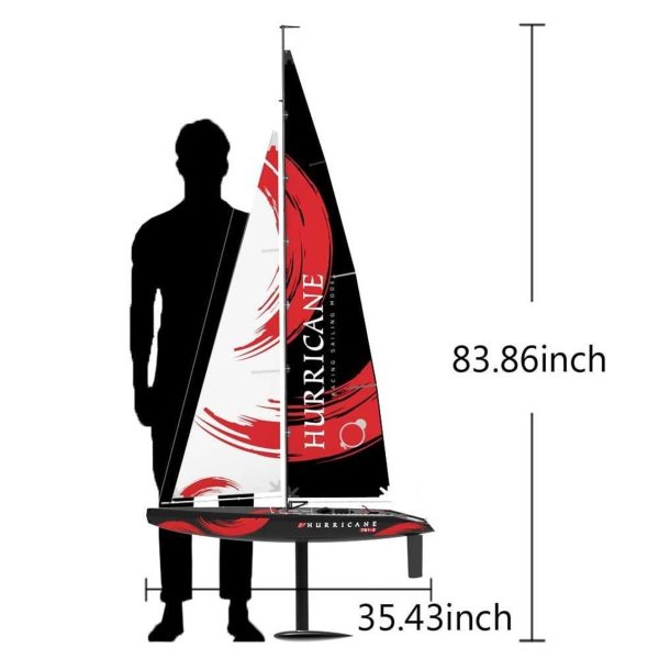 Hurricane 100 cm. ABS Yarış Tipi RC Yelkenli Tekne, Volantex EXA791-2 - Görsel 7